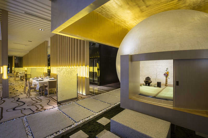 Interior at Yamazato restaurant, Hotel Okura, Macau.