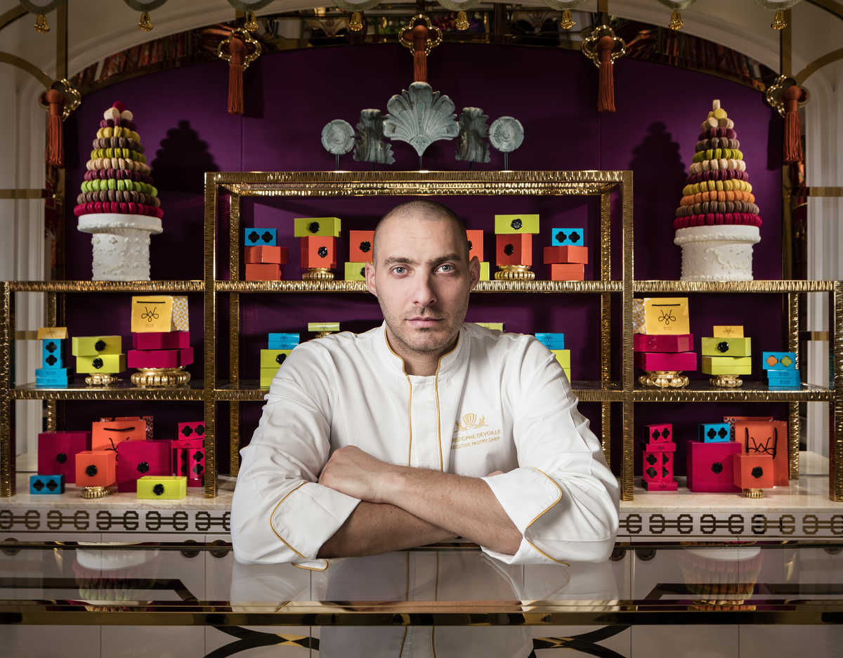 Portrait photograph of Cristophe Devoille, executive pastry chef at Wynn Palace Macau.